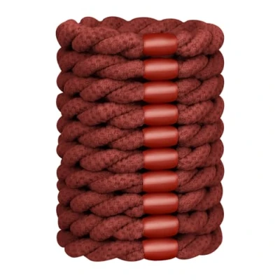 Image of JessLab Hair Ties for Women, Durable Elastic Twist Rope Bands, Gentle No Damage Accessories All Types, Red