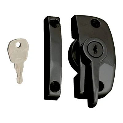 Image of ASEC Window Pivot Lock Black Locking With 8.5mm Keep