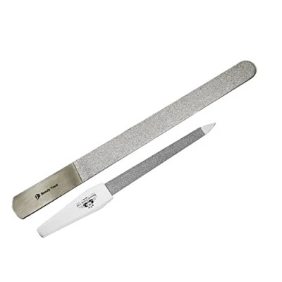 Image of Nail File Diamond Deb Set Foot Dresser Stainless Steel Double Sided Dust Coating Podiatry Care Instruments Professional Quality Product Chiropody