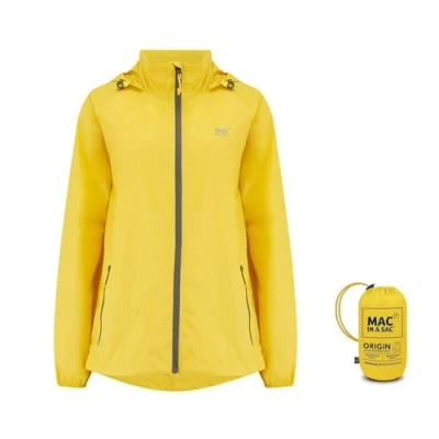 Image of Mac in a Sac Origin II Waterproof Packable Jacket for Men &amp; Women Yellow XS