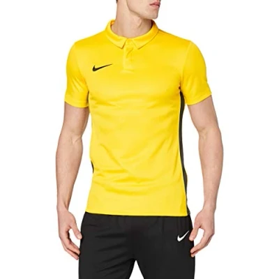 Image of NIKE Men&#039;s M Nk Dry Acdmy18 Polo T shirt, Tour Yellow/Anthracite/(Black), S UK