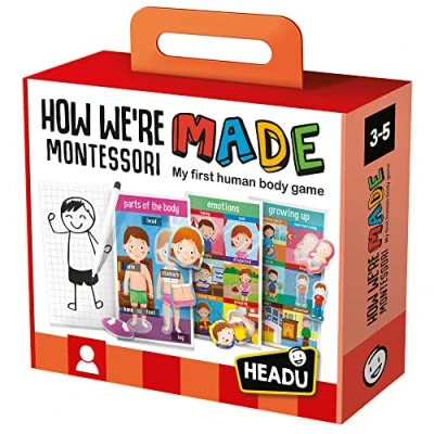Image of HEADU Montessori How We are Made my first game about the human body Educational Games &amp; Puzzles Ages 3 5 years