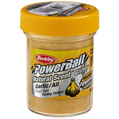 Image of Berkley PowerBait Natural Glitter Trout Bait, Yellow, Jar