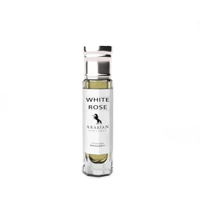 Image of FR301 WHITE ROSE unisex perfume oil. 6ml roll on bottle. Arabian Opulence.