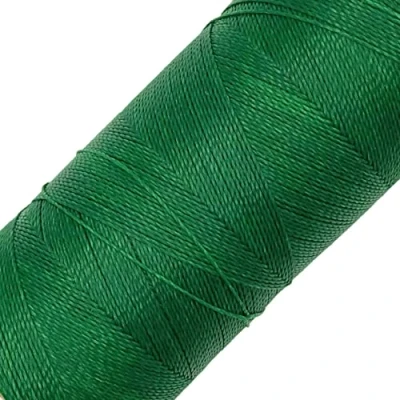 Image of LINHASITA Waxed Thread 100gr / 360 Metres 0.5 mm Thick Polyester Macrame 30 Colours green