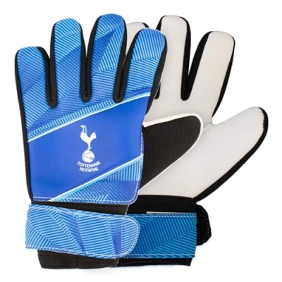 Image of Hy Pro Officially Licensed Tottenham FC Goalkeeper Gloves Youth, Fuse Design, Spurs, Goalie, with Strong Palm Girp for High Performance, Boys and Girls