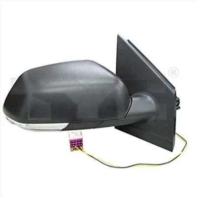 Image of 1Z0857538, 1Z08575389B9, 1Z0857538B41, 1Z1857522, 6Q0857522J Wing mirror TYC 337 0201 Right Control: cable pull, Convex VOLKSWAGEN: Polo IV Hatchback