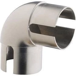 Image of Rothley Handrail 90 Degree Elbow Brushed Nickel Finish Internal fit x 1