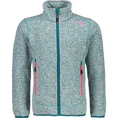Image of CMP Girls&#039; Knit Tech Polyester Knitted Fleece Jacket, girls, jacket., 3H19925, Ceramic, 98 (EU)