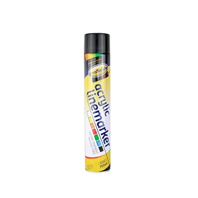 Image of Black Line Marker Spray Paint for Football Pitch, Car Parks, Floors &amp; Warehouses 12 x 750ml