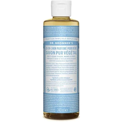Image of Dr. Bronner&#039;s Organic Baby Unscented Pure Castile Liquid Soap, 473 ml