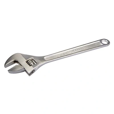 Image of Silverline Adjustable Wrench Length 450mm Jaw 50mm