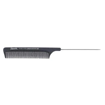 Image of Jäneke Professional Needle Comb 55821 Carbon Approx. 22 cm (Anti Static) Hair Even Teeth (821)