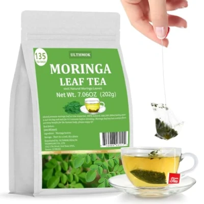 Image of Premium Moringa Tea,135 Tea Bags,100% Pure Leaves,Natural &amp; No Additives.