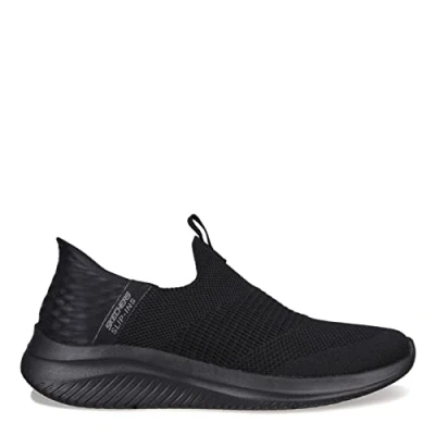 Image of Skechers Wide Fit Ultra FLEX 3.0 Slipons, Women&#039;s, Size: 3, Black Textile