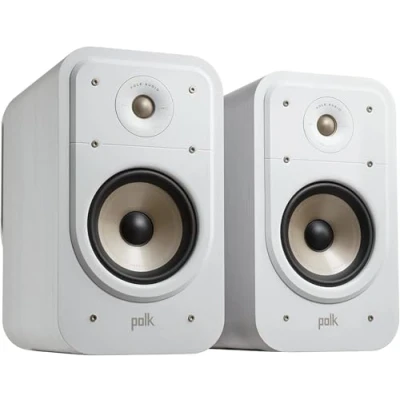 Image of Polk Audio Signature Elite ES20 High Resolution Bookshelf Speakers for Home Theater, Stereo Speakers, HiFi Speaker, Hi Res Certified, Compatible with Dolby Atmos and DTS: X (Pair of 2) White
