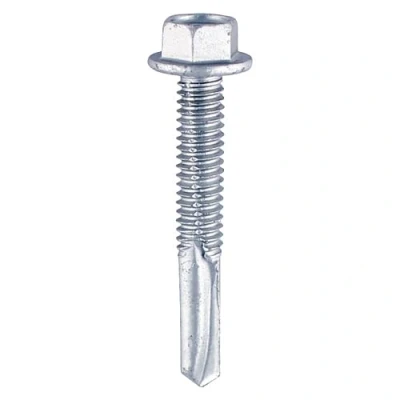 Image of Timco Metal Construction Heavy Section Screws Hex Self Drilling Zinc (Size 5.5 x 38 100 Pieces)
