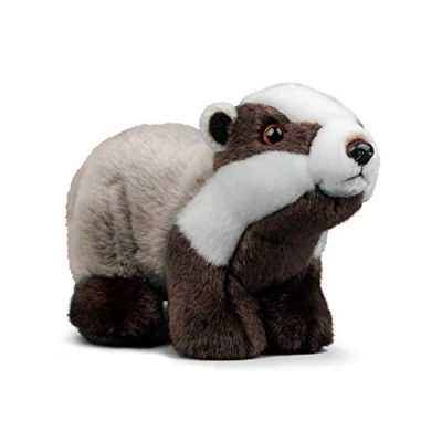 Image of Animigos 37564 Tobar WORLD OF NATURE BADGER Plush Toy Animal, Multi, 26cm