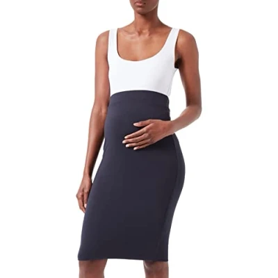 Image of Noppies Maternity Women&#039;s Skirt Over The Belly Maize, Blue Graphite P334, L