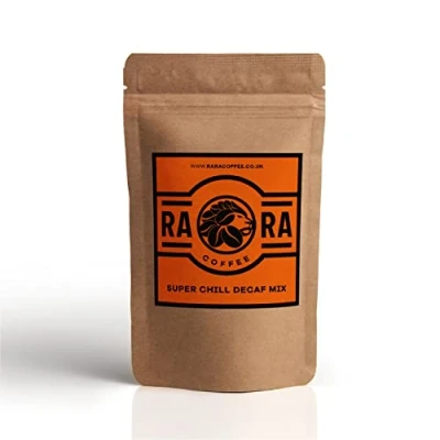 Image of RARA SUPER Coffee DECAFFEINATED Instant Mushroom 200g with Lions Mane, Reishi, Chaga &amp; Cordyceps