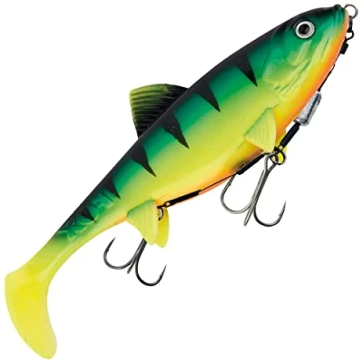 Image of Fox Rage Replicant Shallow UV Fire Tiger 21cm Shad