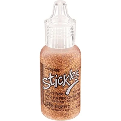 Image of Stickles Glitter Glues Ranger Industries Stickles, Copper, Brown