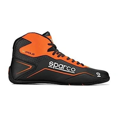Image of Sparco K Pole Shoes Size 42 Black/Fluo Or