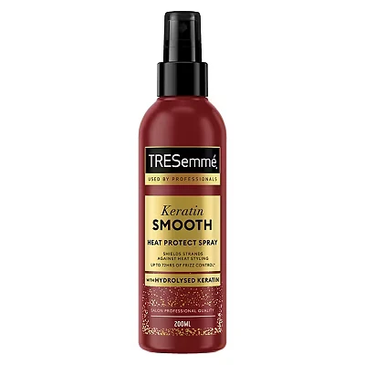 Image of TRESemmé Pro Collection keratin Smooth heat Protect Spray with and marula oil protection up to 230C* 200 ml