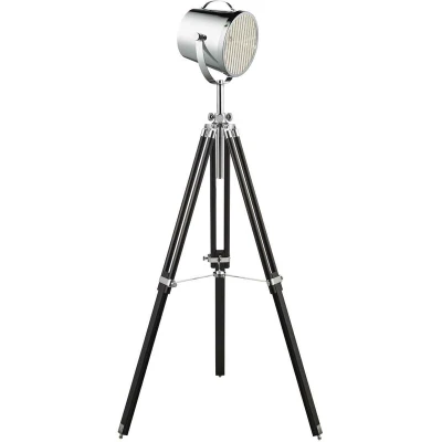 Image of Studio 1 Light Adjustable Stage Lamp Chrome, Black, E27