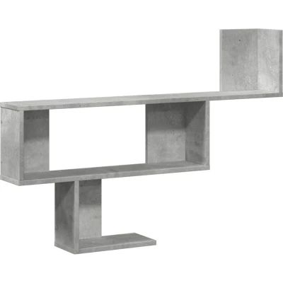 Image of vidaXL Wall Shelf Concrete Grey 100x15x70 cm Engineered Wood