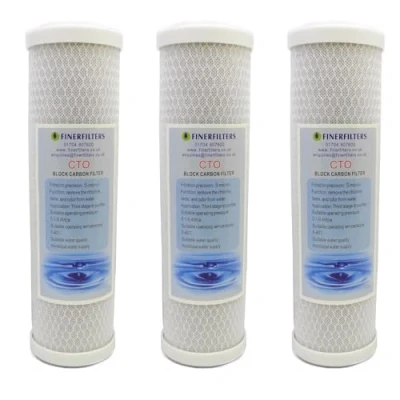 Image of 3 x Finerfilters Reverse Osmosis System 10&quot; Coconut Carbon Block Water Filter Cartridge