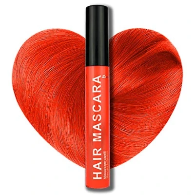 Image of Stargazer Neon Red UV Reactive Hair Mascara, wash out colour