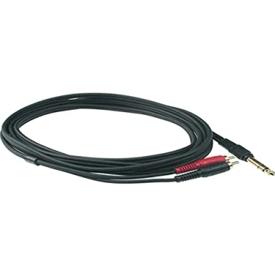 Image of Klotz AY3 0200 Y Cable 6.35mm Jack to 2x RCA 2m
