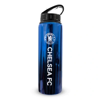Image of Hy Pro Officially Licensed Chelsea F.C 750ml Aluminium UV Bottle ,Integrated Folding Straw, Neochrome Finish, Leakproof, Lightweight, BPA Free, Barca, Blues