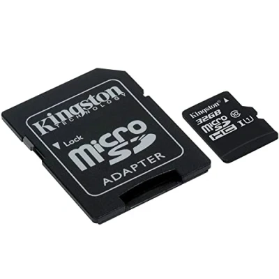 Image of Kingston Canvas Select (SDCS/32GB) MicroSDClass 10 UHS I Speeds Up to 80 MB/s Read (SD Adapter Included) Bring Your HD Videos Life