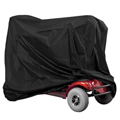 Image of Mobility Scooter Cover, 210D Oxford Fabric Waterproof Anti uv Wheelchair Rain Heavy Duty Protection Cover for Most Outside Storage (140X66X91cm)