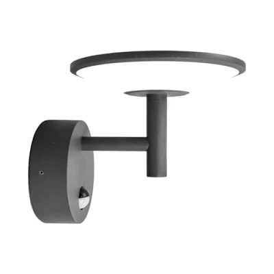 Image of Lucande LED outdoor wall light Fenia, anthracite, 21 cm, aluminium