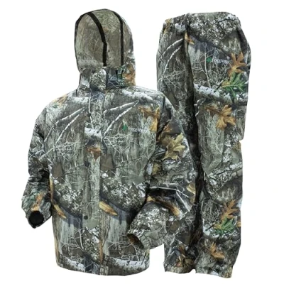 Image of FROGG TOGGS Men&#039;s Standard Classic All Sport Waterproof Breathable Rain Suit, Realtree Edge, Medium