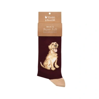 Image of Wrendale Designs Good as Gold&#039; Labrador Men&#039;s Socks
