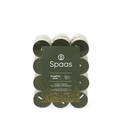 Image of Spaas Scented Tealights flatpack x24 4.5h, Snuggling Snow
