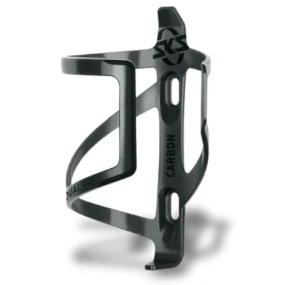 Image of SKS GERMANY DUAL SC bottle cage for bikes (polycarbonate cup holder, side removal, smaller frames, light and stable, all common bike bottles, 29g), Black