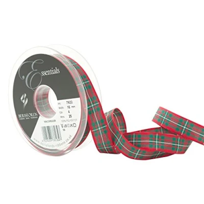 Image of Berisfords Polyester Tartan, Macgregor, 10.4 x 2 cm