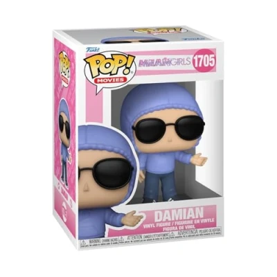 Image of Funko Pop! Movies: Mean Girls Damien Keychain Novelty Keyring Collectable Mini Figure Stocking Filler Gift Idea Official Merchandise Movies Fans Backpack Decor