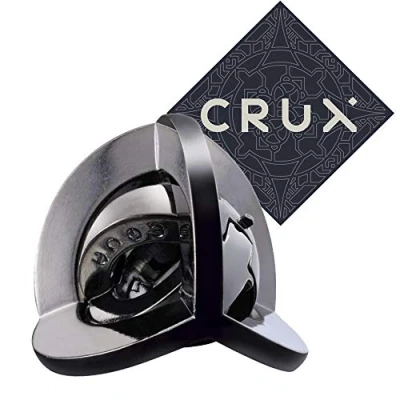 Image of Hanayama Cast Equa Puzzle Level 6 of Grandmaster Difficulty Includes Crux Sticker