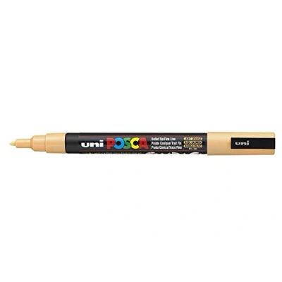 Image of Posca UNI BALL MARKER PEN PC 3M LIGHT ORANGE SINGLE