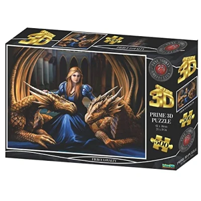 Image of ANNE STOKES Fierce Loyalty 3D Effect Jigsaw Puzzle 500 Piece