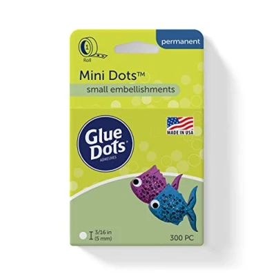 Image of Mini Glue Dots 3/16 &quot; (300 Dots/Pkg) Packaging may vary