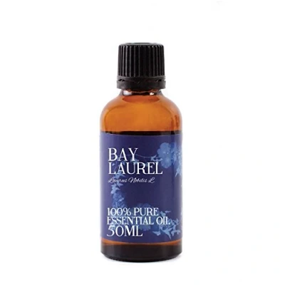 Image of Mystic Moments Bay Laurel Essential Oil 50ml Pure &amp; Natural for Diffusers, Aromatherapy Massage Blends Vegan GMO Free