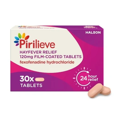 Image of Pirilieve Hayfever Relief 120mg Film Coated Tablets 30