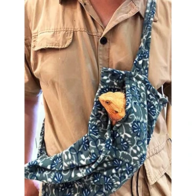 Image of NW Adjustable Reptile Sling for Bearded Dragons Lizards Small Pets Carrier